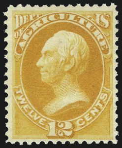 Sale 1061, Lot 4146, Officials, 12c Agriculture (O6) Sale 1061, Lot 4146, Officials