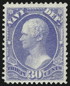 Sale 1061, Lot 4163, Officials, 30c Navy (O44) Sale 1061, Lot 4163, Officials