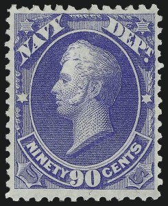 Sale 1061, Lot 4164, Officials, 90c Navy (O45) Sale 1061, Lot 4164, Officials