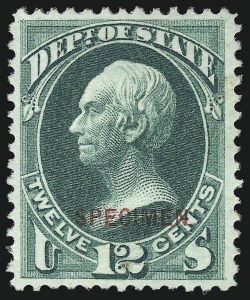 Sale 1061, Lot 4207, Official Specimens