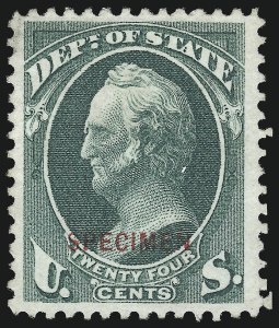 Sale 1061, Lot 4209, Official Specimens
