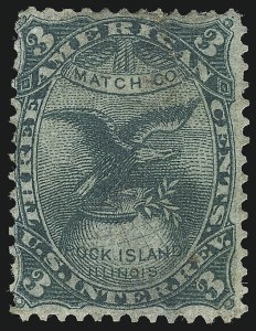 Sale 1061, Lot 4329, Private Die Match Stamps, Akron thru Wm. Gates