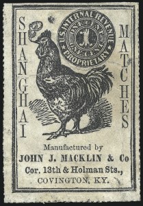 Sale 1061, Lot 4361, Private Die Match Stamps, Goldback thru Wise, Private Die Canned Fruit