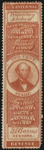 Sale 1061, Lot 4380, Private Die Medicine Stamps, Ayer thru Dalley`s