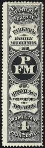 Sale 1061, Lot 4426, Private Die Medicine Stamps, Davis thru Dr. Jayne