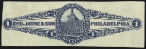 Sale 1061, Lot 4437, Private Die Medicine Stamps, Davis thru Dr. Jayne