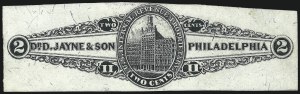 Sale 1061, Lot 4438, Private Die Medicine Stamps, Davis thru Dr. Jayne