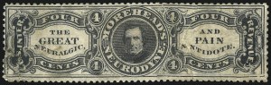 Sale 1061, Lot 4456, Private Die Medicine Stamps, Kelly thru Zeilin