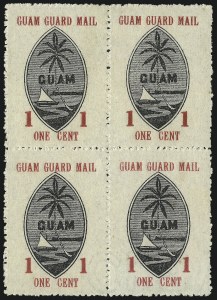 Sale 1061, Lot 4575, U.S. Possessions and U.N., GUAM, 1930, 1c, 2c Seals (M3-M4) Sale 1061, Lot 4575, U.S. Possessions and U.N.
