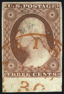 Sale 1062, Lot 103, 3c 1851-56 Issue (Scott 10-11A)
