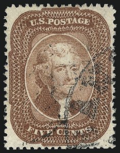 Sale 1062, Lot 139, 1c-5c 1857-60 Issue (Scott 18-30A)