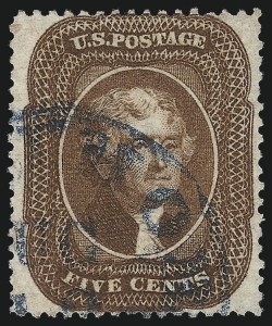 Sale 1062, Lot 143, 1c-5c 1857-60 Issue (Scott 18-30A)