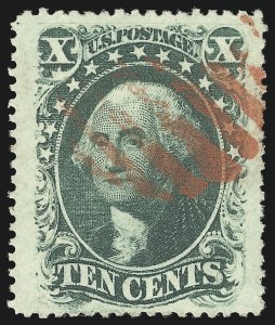 Sale 1062, Lot 153, 10c-90c 1857-60 Issue (Scott 31-39)