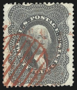 Sale 1062, Lot 159, 10c-90c 1857-60 Issue (Scott 31-39)