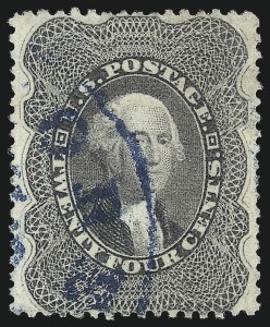 Sale 1062, Lot 160, 10c-90c 1857-60 Issue (Scott 31-39)