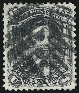 Sale 1062, Lot 274, 1867-68 Grilled Issue (Scott 79-101)