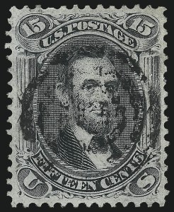 Sale 1062, Lot 285, 1867-68 Grilled Issue (Scott 79-101)