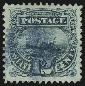 Sale 1062, Lot 320, 1869 Pictorial Issue (Scott 112-122), 12c Green (117) Sale 1062, Lot 320, 1869 Pictorial Issue (Scott 112-122)
