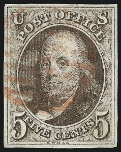 Sale 1062, Lot 34, 1847 Issue and 1875 Reproduction of 1847 Issue (Scott 1-4)