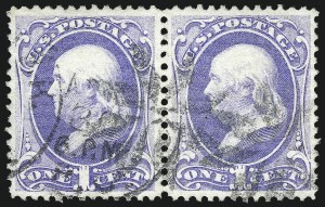 Sale 1062, Lot 347, 1870-71 National Bank Note Co. Grilled Issue (Scott 134-144)