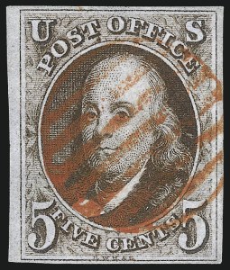 Sale 1062, Lot 35, 1847 Issue and 1875 Reproduction of 1847 Issue (Scott 1-4)