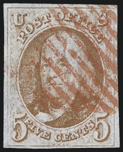 Sale 1062, Lot 47, 1847 Issue and 1875 Reproduction of 1847 Issue (Scott 1-4)