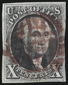Sale 1062, Lot 54, 1847 Issue and 1875 Reproduction of 1847 Issue (Scott 1-4)