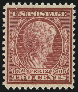 Sale 1062, Lot 548, 1909 Commemoratives, 1910-13 Washington-Franklin Issue (Scott 369-396), 2c Lincoln, Bluish (369) Sale 1062, Lot 548, 1909 Commemoratives, 1910-13 Washington-Franklin Issue (Scott 369-396)