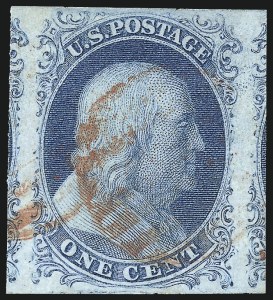Sale 1062, Lot 62, 1c 1851-56 Issue (Scott 5-9)