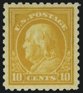 Sale 1062, Lot 670, 1916-17 Issues (Scott 462-480), 10c Orange Yellow (472) Sale 1062, Lot 670, 1916-17 Issues (Scott 462-480)