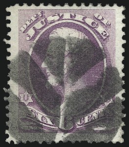 Sale 1062, Lot 850, Officials, 6c Justice, Soft Paper (O107) Sale 1062, Lot 850, Officials