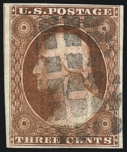 Sale 1062, Lot 86, 3c 1851-56 Issue (Scott 10-11A)