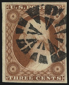 Sale 1062, Lot 89, 3c 1851-56 Issue (Scott 10-11A)
