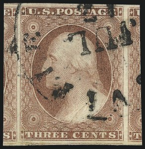 Sale 1062, Lot 92, 3c 1851-56 Issue (Scott 10-11A)