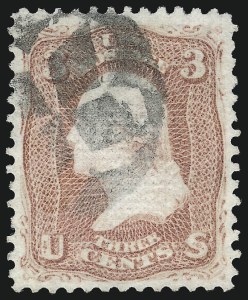 Sale 1067, Lot 1070, 1867-68 Grilled Issue and 1875 Re-Issue of 1861 Issue (Scott 84-111)