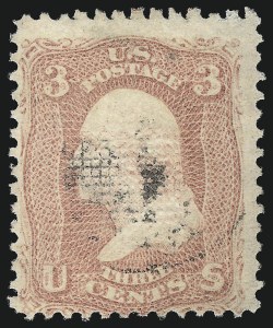 Sale 1067, Lot 1071, 1867-68 Grilled Issue and 1875 Re-Issue of 1861 Issue (Scott 84-111)