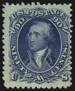Sale 1067, Lot 1090, 1867-68 Grilled Issue and 1875 Re-Issue of 1861 Issue (Scott 84-111)