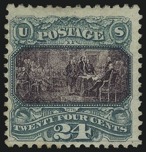 Sale 1067, Lot 1117, 1869 Pictorial Issue and 1875 Re-Issue (Scott 112b-133a), 24c Green & Violet (120) Sale 1067, Lot 1117, 1869 Pictorial Issue and 1875 Re-Issue (Scott 112b-133a)