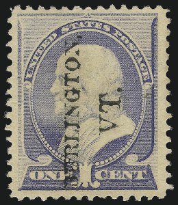 Sale 1067, Lot 1189, 1873-88 Bank Note Issues incl. Special Printings (Scott 156-218)