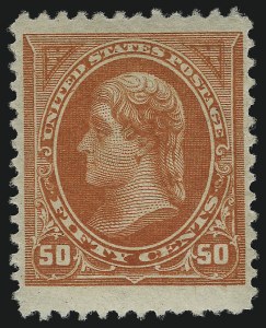 Sale 1067, Lot 1256, 1894-98 Bureau Issues (Scott 247-284), 50c Orange (260) Sale 1067, Lot 1256, 1894-98 Bureau Issues (Scott 247-284)