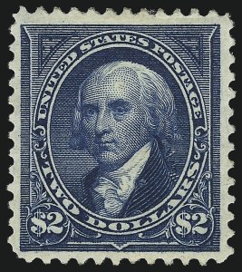 Sale 1067, Lot 1285, 1894-98 Bureau Issues (Scott 247-284), $2.00 Bright Blue (277) Sale 1067, Lot 1285, 1894-98 Bureau Issues (Scott 247-284)