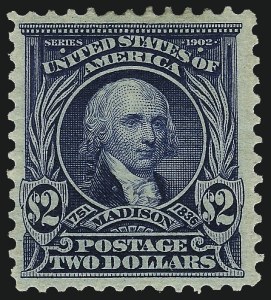 Sale 1067, Lot 1372, 1902-08 Issues (Scott 300-319), $2.00 Dark Blue (312) Sale 1067, Lot 1372, 1902-08 Issues (Scott 300-319)