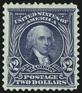 Sale 1067, Lot 1375, 1902-08 Issues (Scott 300-319), $2.00 Dark Blue (312) Sale 1067, Lot 1375, 1902-08 Issues (Scott 300-319)