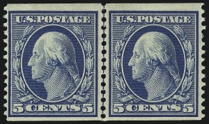 Sale 1067, Lot 1436, Louisiana Purchase, Jamestown and 1908-09 Issues (Scott 323-366), 5c Blue, Coil (355) Sale 1067, Lot 1436, Louisiana Purchase, Jamestown and 1908-09 Issues (Scott 323-366)