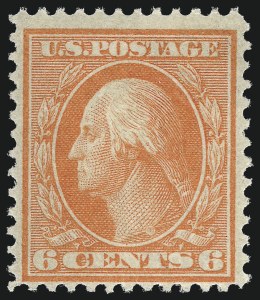 Sale 1067, Lot 1445, Louisiana Purchase, Jamestown and 1908-09 Issues (Scott 323-366), 6c Red Orange, Bluish (362) Sale 1067, Lot 1445, Louisiana Purchase, Jamestown and 1908-09 Issues (Scott 323-366)
