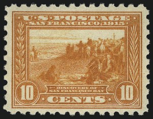 Sale 1067, Lot 1493, Panama-Pacific Issue (Scott 397-404), 10c Panama-Pacific, Perf 10 (404) Sale 1067, Lot 1493, Panama-Pacific Issue (Scott 397-404)