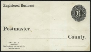 Sale 1067, Lot 1767, Postal Stationery and Postal Cards (Scott U, UX)