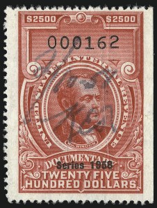 Sale 1067, Lot 595, Revenues: Documentary Issues