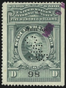 Sale 1067, Lot 616, Revenues: Proprietary thru Stock Transfer