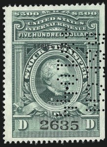 Sale 1067, Lot 619, Revenues: Proprietary thru Stock Transfer